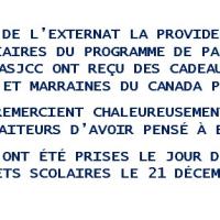 CADEAUX EXTERNAT